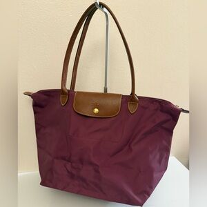 Elegant Burgundy Tote Bag